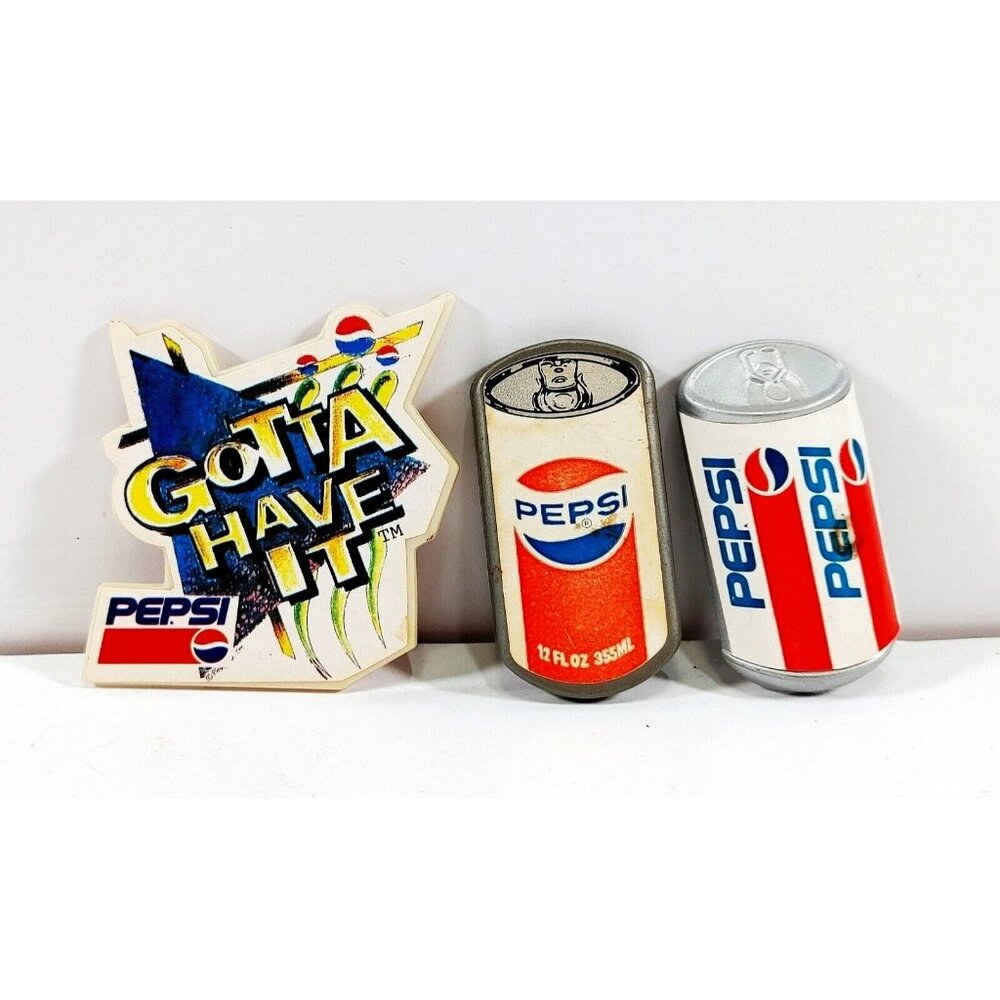 Pepsi-Cola Vintage Refrigerator Magnets Lot of 3